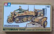 Tamiya 32502 Military Miniature Kettenkraftrad w/Infantry Cart & Goliath 1/48