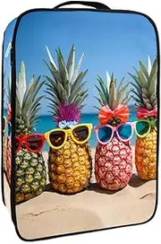 [YTYVAGT] Travel Shoe Bag,Waterproof Portable Organizer Storage Shoe Pouch,Beach Sea Funny Pineapple