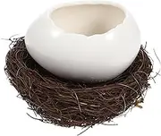 Luxshiny Eggshell Dessert Bowl Porcelain Small Bowl Lightweight Suitable for Pudding Condiments Appetizers