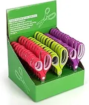 Kids Scissors Kids Scissors (36 Count Teacher Pack, Rounded-tip, 14.3CM) - 5.6’’ Soft Touch Blunt School Student Scissors Shears KT-003-AU-R36 (Pack of 36)