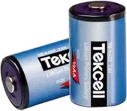 STEPMAX (2 Pack) Tekcell SB-AA02 1/2 AA 3.6v Lithium Battery 1200mah for ADT LS14250 PLC Battery