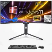 PC All IN One Core I7 12th 34 " Win11 8gb 120gb Curved FHD Gaming Graphics_