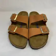 Birkenstock New w/ Box Arizona Pecan Nubuck Soft Footbed Narrow - Select Size