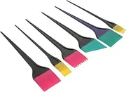 Baluue Hair Tint Brush Kit 6pcs Professional Hair Dyeing Tools Easy Application Brush Set for Salon and Home Random