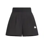 【ADIDAS 愛迪達】TECH WV SHORTS 女 短褲 運動 休閒 尼龍 寬鬆 日常 舒適 黑(IM8827)