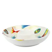 Vietri Pesci Colorati Chip and Dip Bowl