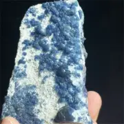 279g Natural Blue Fluorite With Quartz Crystal Cluster Point Miner