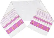 [MOKKHNB] Israel Tallit Prayer Shawl for Women Elegant Religious Shawl for Ceremonies Weddings and Meditation Unique Arab Style Design with Fine Workmanship Versatile Fashionable Accessory