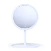 SOGA 26cm White Round Smart LED Makeup Table Vanity Mirror Tricolor Light