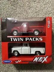 Welly Twin Packs Nex Models 1953 Chevrolet Pick Up 1955 Chevy Stepside NIB