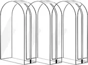 [Generic] Clear Garment Bags with Zipper Closure | 3 Pack Transparent Covers for Hanging Jackets, Sweaters, and Seasonal Apparel | Waterproof Dustproof Storage Solution Ideal for Closets