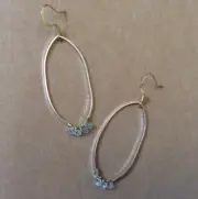 Natural Genuine Aquamarine Sundance Charm handcrafted earrings artisan jewelry