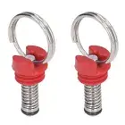 Red 2Pcs Keg Pressure Relief Valve Lock Lid Cornelius Style Accessory GB BX
