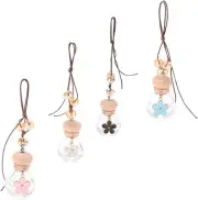 MUSISALY 4Pcs Perfume Bottle Pendant Air Fresher Ornament Car Aromatherapy Di...