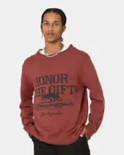 [HONOR THE GIFT] Honor The Gift Htg Pack Sweater Hickory - Size L L Hickory