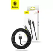 Baseus USB-A ToLightning Cafule Tough Cable Braided Cord 1m - Black