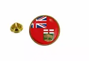 pins pin's flag national badge roundel circle canada manitoba