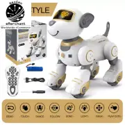 Interactive RC Robot Dog - Programmable Stunts, Voice Command & Touch-Sensitive