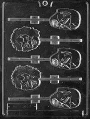 ASSORTED MONSTERS LOLLY MOLD H33 Chocolate Candy monster ghouls