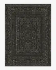 275' x 365' | Machine Washable Runner Rug | Kid & Pet Friendly | Indoor Rug | Gisele Soft Black Rug | Ruggable