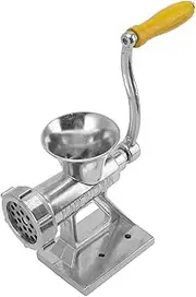Manual Meat Grinder Silver Simple Operation Small Meat Mincer With Handle For Home Kitchen Restaurants Butcher Shops Manual Meat Grinder Silver