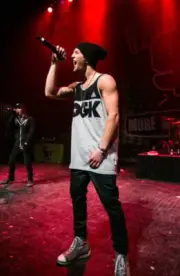 Drew Chadwick of Emblem3 at the 2013AMP 987 Kringle Jingle at The - Old Photo 7