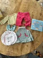 American Girl Bitty Twins Baby Chefs Outfit and Book NIB Baking Hat Apron