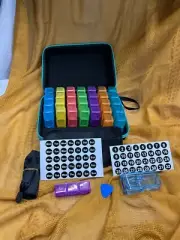 Monthly Pill Organizer 3 Times A Days Medicine Organizer Box With Portable Hard