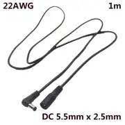 3ft 5.5mm x 2.5mm DC Power Extension Cable Right Angle Male to Female Adapter