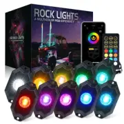 Xprite 10 Pods G7 RGBW LED Rock Lights Bluetooth Remote Underglow Neon Light Kit