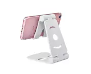 Adjustable Phone Holder Desktop Bed Table Stand For Universal Phone/Ipad/Tab - White