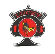 LUCKY 13 ACE OF SPADES BIG BAD WOLF BIKER CYCLE - Embroidered Iron-On Patch