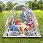 KEOHOLI Transparent Pop-Up Tent, Sports Shleter with Floor Outdoor Rainproof Windproof Easy Set Up for Camping, Watching, Outdoor Activities Keep Warm for Chilly Spring Fall Day