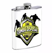 Zombie D4 8oz Stainless Steel Hip Flask