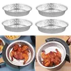 50Pcs Non-Stick Foil Trays Silver Foil Food Container Air Fryer Liner Baking