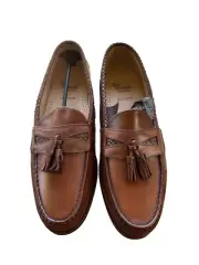 Allen Edmonds Maxfield Chili Brown Tassel Weave Loafers Men's Size 12 D (47716)