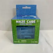 Maze Blue Cube Puzzle Box Kids Adults Great Gift New In Box. (A)