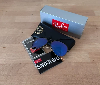 Ray-Ban RB3025 Large Metal 167/1M 58-14 Aviator Sunglasses
