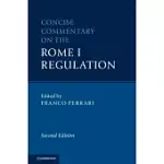 CONCISE COMMENTARY ON THE ROME I REGULATION