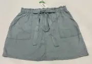 Ladies size 16 Blue TARGET Tencel Casual Skirt - Pockets NEW BNWT