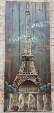 100% Hand Painted Modern Large Artwork Eiffel Tower 3D Paintings Figurine
