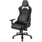 ROG Chariot X Core gaming chair in racing-car style featuring an adjustable high-density foam headrest memory-foam lumbar support 4D adjustable