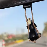 Faceless Male Pendant, No Face Man Swing Hanging Ornament for Car Interior, Cute Anime Accessories for Rearview Mirror Decoration, Auto Crafts Doll for Office Home