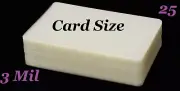 Card Size Laminating Pouches Laminator Sheets 25 PK 2-3/4 x 4-1/2, 3 Mil GLOSS