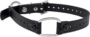 Educator Extra Small Dog Mini Double Bungee Dog Collar, Biothane, Waterproof, Odorproof, Metal Buckle and D Ring with Two Comfort Loops, Adjustable for Custom Fit, 3/4-Inch, Black