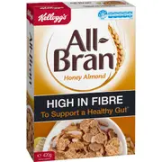 Kellogg's All-Bran Flakes Honey Almond Cereal 420g