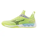 MIZUNO WAVE LUMINOUS 3 [V1GA242011] 男 排球鞋 羽球鞋 室內運動 襪套 緩衝 螢光綠