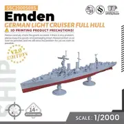 SSC2000508S 1/2000 Military Model Kit German Emden Light Cruiser Full Hull