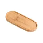 Wooden Oval Bamboo Tray Coaster Vanity Tray Soap Bottle Candle Jewellery Holder