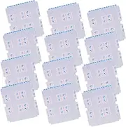 DOITOOL 16Pcs Wrinkle Transparent Book Covers Plastic Book Protectors for School Office Home Self Adhesive Wrapping Films for Document Book Preservation